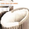 imageDREAM PAIRS Womens Mid Calf Winter Snow Boots Fashion FuzzyChic Buckle BootiesSand