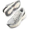 imageDREAM PAIRS Womens Platform Chunky Liv Fashion Sneakers Walking LaceUp Comfortable Y2KStyle Sneakers Workout Sport Work Casual Tennis ShoesSilver