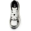 imageDREAM PAIRS Womens Platform Chunky Liv Fashion Sneakers Walking LaceUp Comfortable Y2KStyle Sneakers Workout Sport Work Casual Tennis ShoesSilverBlack