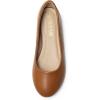 imageDREAM PAIRS Womens SoleSimple Ballerina Walking Flats ShoesBrownpu