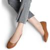 imageDREAM PAIRS Womens SoleSimple Ballerina Walking Flats ShoesBrownpu