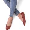 imageDREAM PAIRS Womens SoleSimple Ballerina Walking Flats ShoesRedPu