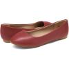 imageDREAM PAIRS Womens SoleSimple Ballerina Walking Flats ShoesRedPu