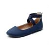 imageDREAM PAIRS Womens Comfortable Fashion Elastic Ankle Straps Flats ShoesNavy1