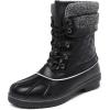 imageDREAM PAIRS Womens Mid Calf Waterproof Winter Snow Boots MonteBlack