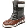 imageDREAM PAIRS Womens Mid Calf Waterproof Winter Snow Boots MonteTanKhaki