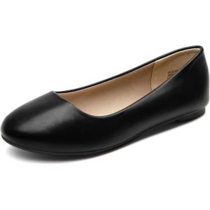 imageDREAM PAIRS Womens SoleSimple Ballerina Walking Flats ShoesBlack