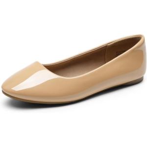 imageDREAM PAIRS Womens SoleSimple Ballerina Walking Flats ShoesNudepat1