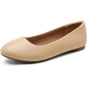 imageDREAM PAIRS Womens SoleSimple Ballerina Walking Flats ShoesNudepu1