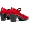 imageDREAM PAIRS Womens Chunky Low Block Heels Mary Jane Closed Toe Work Pumps Comfortable Round Toe Dress Wedding ShoesRedpat