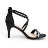 imageDREAM PAIRS Womens Dolce Fashion Stilettos Open Toe Pump Heel SandalsBlackrhinestone