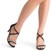 imageDREAM PAIRS Womens Dolce Fashion Stilettos Open Toe Pump Heel SandalsBlackrhinestone