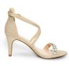 imageDREAM PAIRS Womens Dolce Fashion Stilettos Open Toe Pump Heel SandalsGoldrhinestone
