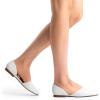 imageDREAM PAIRS Womens Elegant Dressy Flats Shoes Pointed Toe Casual Comfort Slip on Walking Flats for WomenWhitepu
