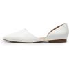 imageDREAM PAIRS Womens Elegant Dressy Flats Shoes Pointed Toe Casual Comfort Slip on Walking Flats for WomenWhitepu