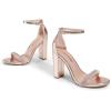 imageDREAM PAIRS Womens HiChunk High Heel Pump SandalsChampagnerhinestone