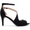 imageDREAM PAIRS Womens NILE Fashion Stilettos Open Toe Pump Heel SandalsBlacknubuck