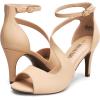 imageDREAM PAIRS Womens NILE Fashion Stilettos Open Toe Pump Heel SandalsNudenubuck