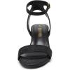 imageDREAM PAIRS Womens Open Toe Ankle Strap Low Block Chunky Heels Sandals Party Dress Pumps ShoesBlackGlitter