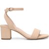 imageDREAM PAIRS Womens Open Toe Ankle Strap Low Block Chunky Heels Sandals Party Dress Pumps ShoesNudeNubuck
