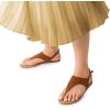 imageDREAM PAIRS Womens Rhinestone Casual Wear Cute Gladiator Flat Sandals Beach Dressy TStrap Thong SandalsBrownsuede