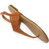 imageDREAM PAIRS Womens Rhinestone Casual Wear Cute Gladiator Flat Sandals Beach Dressy TStrap Thong SandalsBrownsuede