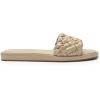 imageDREAM PAIRS Womens Square Open Toe Slide Sandals Cute Slip on Braided Strap Rhinestone Flat Sandals for SummerLight Nude