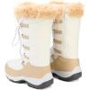 imageDREAM PAIRS Womens Warm Faux Fur Lined MidCalf Winter Snow BootsBeigeWhite