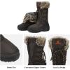 imageDREAM PAIRS Womens Warm Faux Fur Lined MidCalf Winter Snow BootsBrown