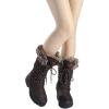 imageDREAM PAIRS Womens Warm Faux Fur Lined MidCalf Winter Snow BootsBrown