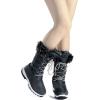 imageDREAM PAIRS Womens Warm Faux Fur Lined MidCalf Winter Snow BootsGrey