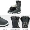 imageDREAM PAIRS Womens Warm Faux Fur Lined MidCalf Winter Snow BootsGrey