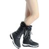 imageDREAM PAIRS Womens Warm Faux Fur Lined MidCalf Winter Snow BootsGrey