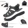 imageDREAM PAIRS Mens 160912MNEW Adventurous Summer Outdoor SandalsBlackDark Greyn