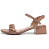 imageDREAM PAIRS Womens Low Heels for Women Braided Open Toe Ankle Strap Block Chunky Heel Sandals Holiday Party Wedding Dress Pumps ShoesKhakipu