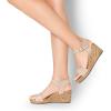 imageDREAM PAIRS Womens Open Toe Buckle Ankle Strap Platform Wedge SandalsNudesuede