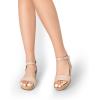 imageDREAM PAIRS Womens Open Toe Buckle Ankle Strap Platform Wedge SandalsNudesuede