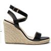 imageDREAM PAIRS Womens Open Toe Espadrilles Dressy Platform Sandals Buckle Ankle Strap Stylish Wedges SandalsBlackpu