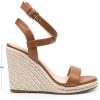 imageDREAM PAIRS Womens Open Toe Espadrilles Dressy Platform Sandals Buckle Ankle Strap Stylish Wedges SandalsBrownpu