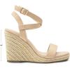 imageDREAM PAIRS Womens Open Toe Espadrilles Dressy Platform Sandals Buckle Ankle Strap Stylish Wedges SandalsNudepu