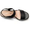imageDREAM PAIRS Womens Open Toe Espadrilles Dressy Platform Sandals Slip on Elastic Ankle Strap Wedges SandalsBlackpu
