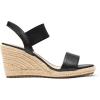 imageDREAM PAIRS Womens Open Toe Espadrilles Dressy Platform Sandals Slip on Elastic Ankle Strap Wedges SandalsBlackpu