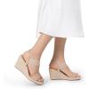 imageDREAM PAIRS Womens Open Toe Espadrilles Dressy Platform Sandals Slip on Elastic Ankle Strap Wedges SandalsNudepu