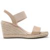 imageDREAM PAIRS Womens Open Toe Espadrilles Dressy Platform Sandals Slip on Elastic Ankle Strap Wedges SandalsNudepu