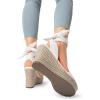 imageDREAM PAIRS Womens Open Toe Espadrilles Wedges Tie Lace Up Cute Ankle Strap Platform Sandals Dressy ShoesWhitepu