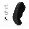 imageDREAM PAIRS Mens House Slippers Moccasin Indoor Outdoor Fuzzy Furry Loafers Suede Leather Warm Comfortable ShoesBlack