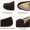 imageDREAM PAIRS Mens House Slippers Moccasin Indoor Outdoor Fuzzy Furry Loafers Suede Leather Warm Comfortable ShoesBrown