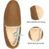 imageDREAM PAIRS Mens House Slippers Moccasin Indoor Outdoor Fuzzy Furry Loafers Suede Leather Warm Comfortable ShoesTan