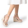 imageDREAM PAIRS Strappy Espadrille Platform Wedge Sandals for Women Dressy Summer Comfortable Open Toe Sandals with Cushioned Insole and Ankle Strap BuckleSilver