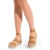 imageDREAM PAIRS Strappy Espadrille Platform Wedge Sandals for Women Dressy Summer Comfortable Open Toe Sandals with Cushioned Insole and Ankle Strap BuckleCamel